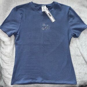 PINK Victoria's Secret Blue Short Sleeve Tee
